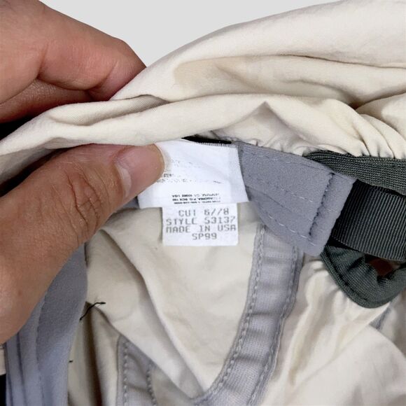 Vtg Patagonia Legionnaires Hat Made in USA Long Bill Strapback 90s w/ Neck Cover - Picture 9 of 9